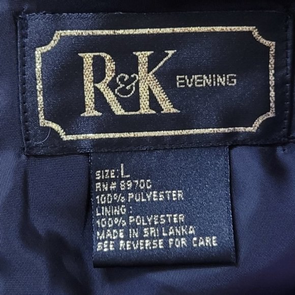 R&K Evening Mock Neck Tank Top Size Large - Picture 7 of 8